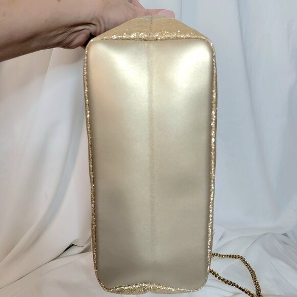 Jimmy Choo Parfums Gold Cosmetic Bag/Crossbody + Champagne Toast Set – 3fer, NWT - Picture 7 of 9